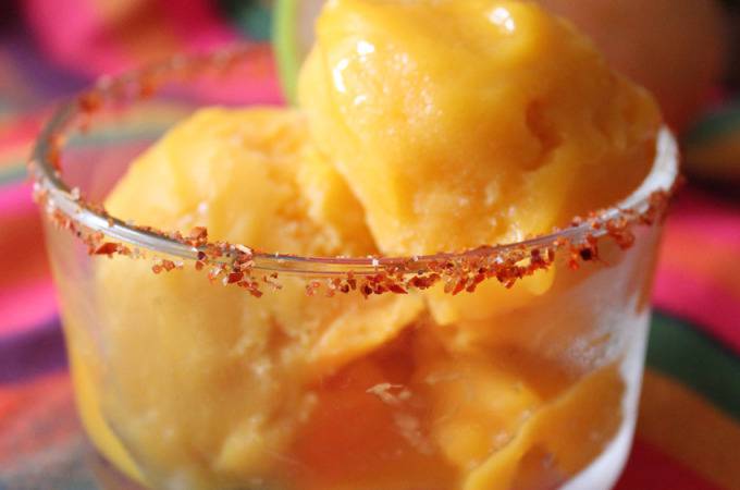 Mango Margarita Sorbet | Runaway Apricot