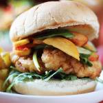 Spicy Fried Chicken Sandwich with Pickled Peaches | Runaway Apricot